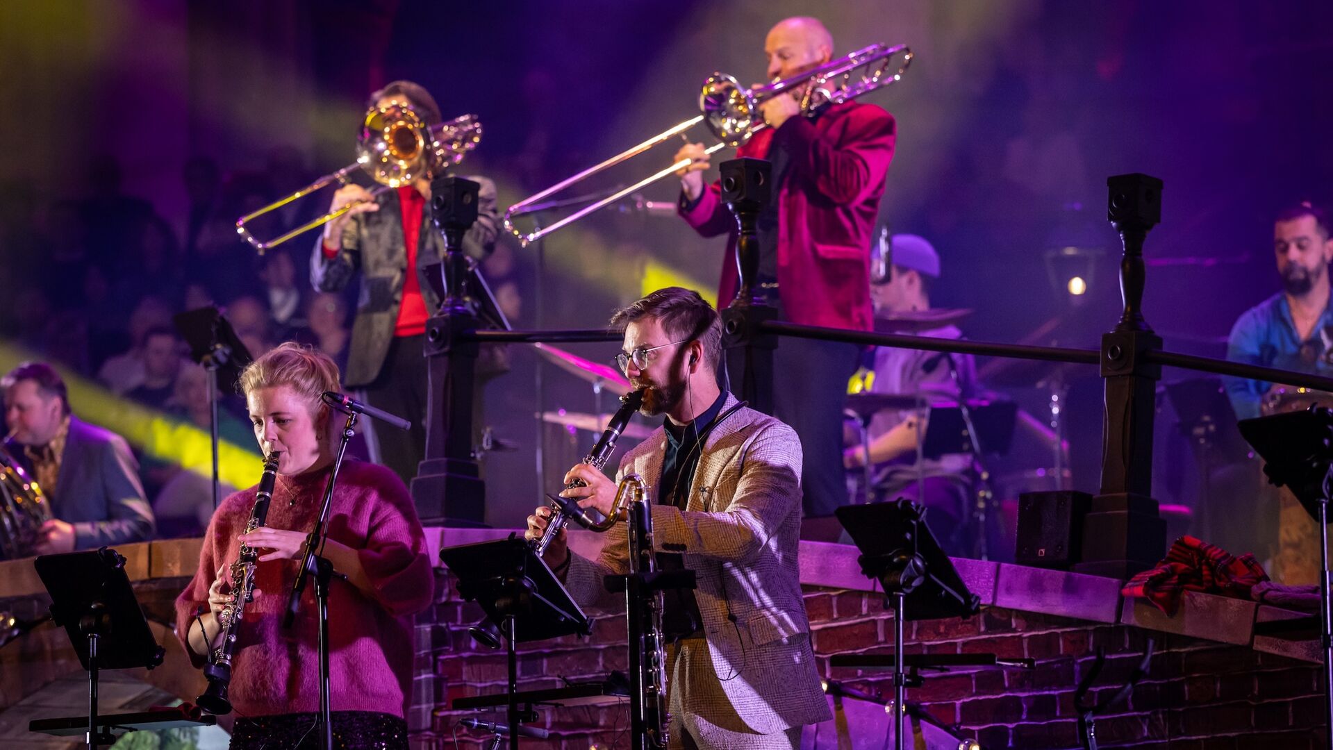 Vier blazers op het podium