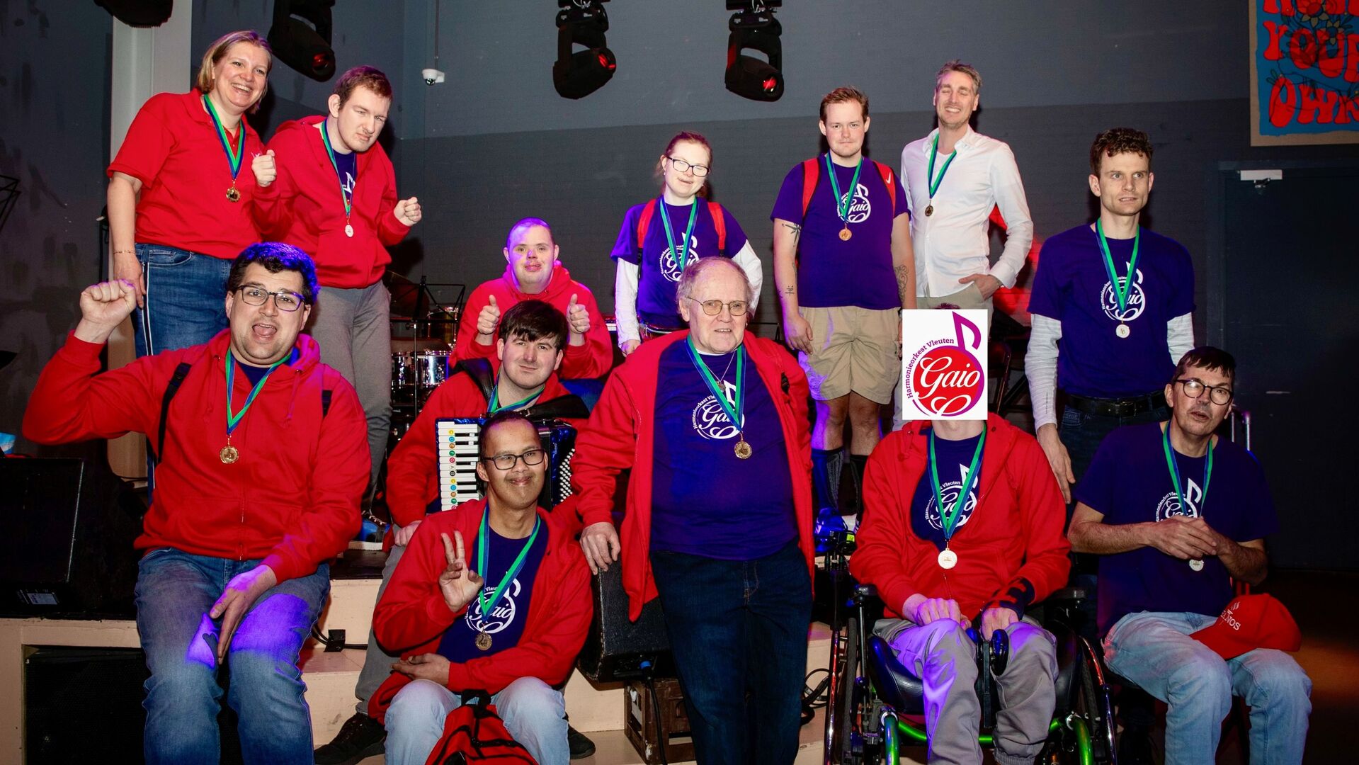 De muzikanten van het G-orkest van Harmonieorkest Vleuten